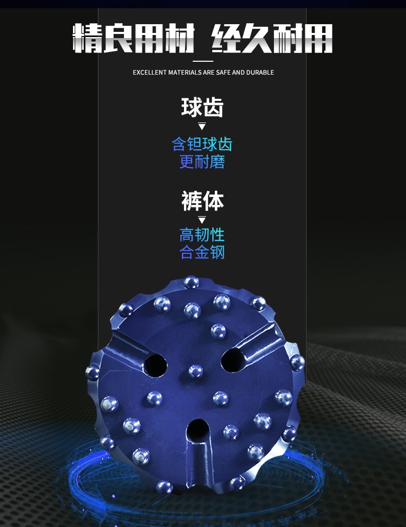 米數(shù)多潛孔鉆頭 提供高中低風壓潛孔鉆頭 潛孔沖擊器 等優(yōu)質(zhì)采掘鉆具